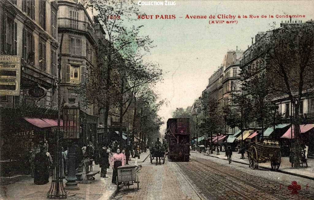 1358 - Avenue de Clichy à la Rue de la Condamine