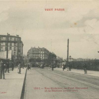 1363 - Rue Ordener - Le Pont Marcadet et la Station