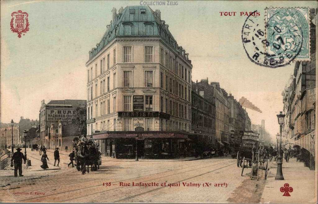 138 - Rue Lafayette et Quai Valmy