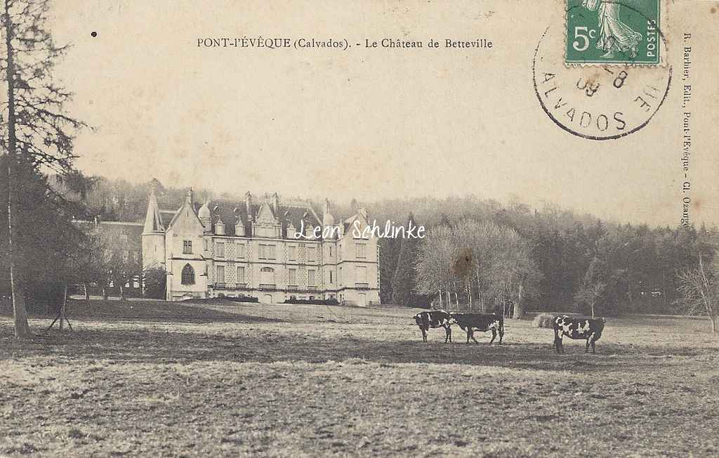 14-Pont-l'Evêque - Château de Betteville (R.Barbier)