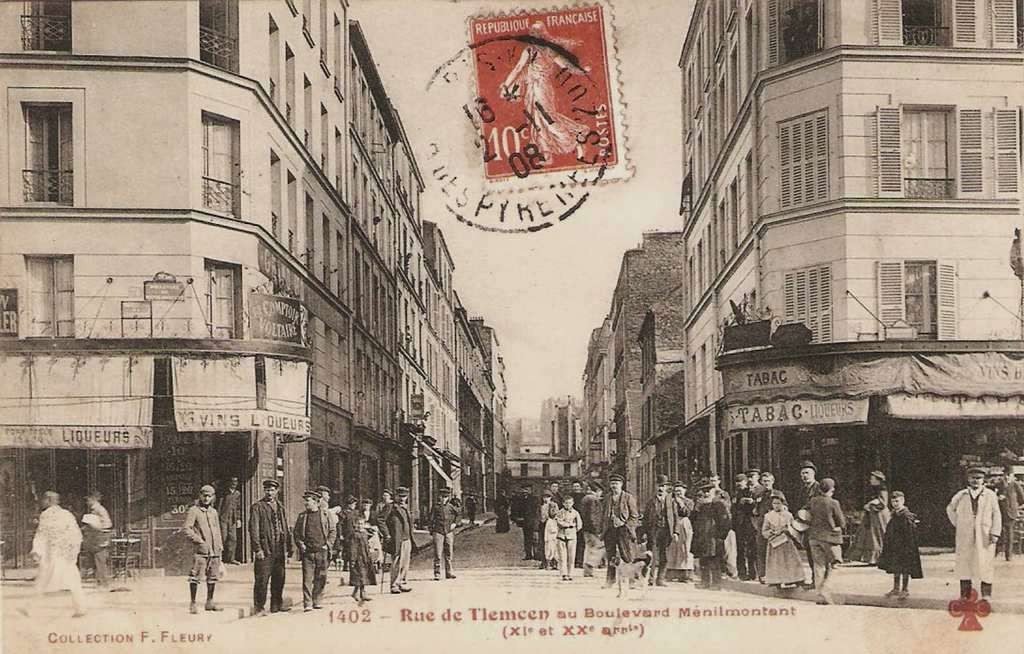1402 - Rue de Tlemcen au Boulevard Ménilmontant
