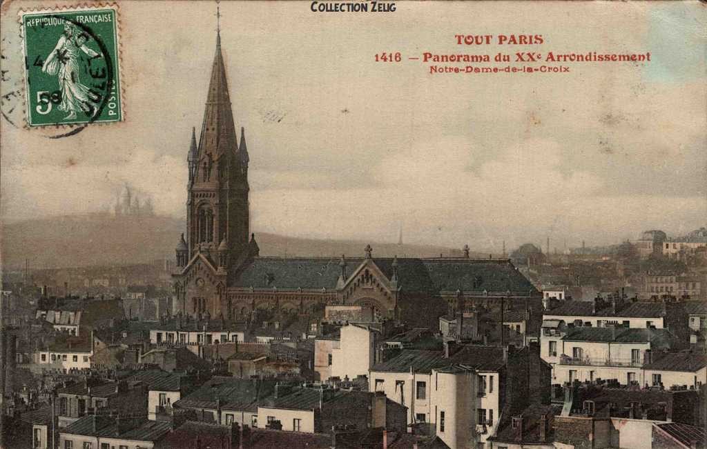 1416 - Panorama du XX° arrondissement - Notre-Dame-de-la-Croix