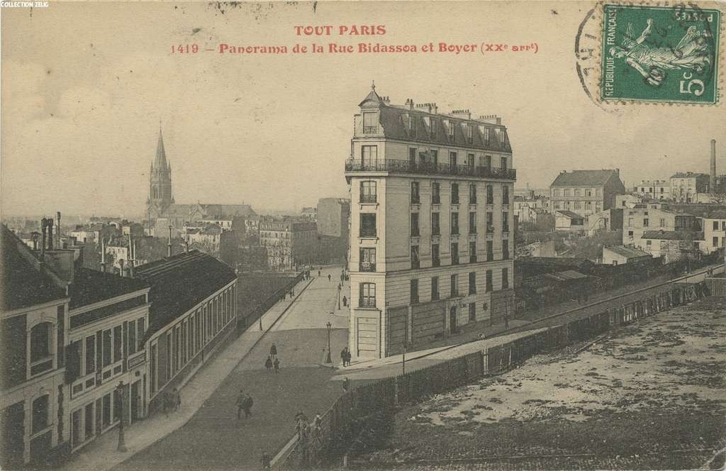 1419 - Panorama de la Rue Bidassoa et Boyer
