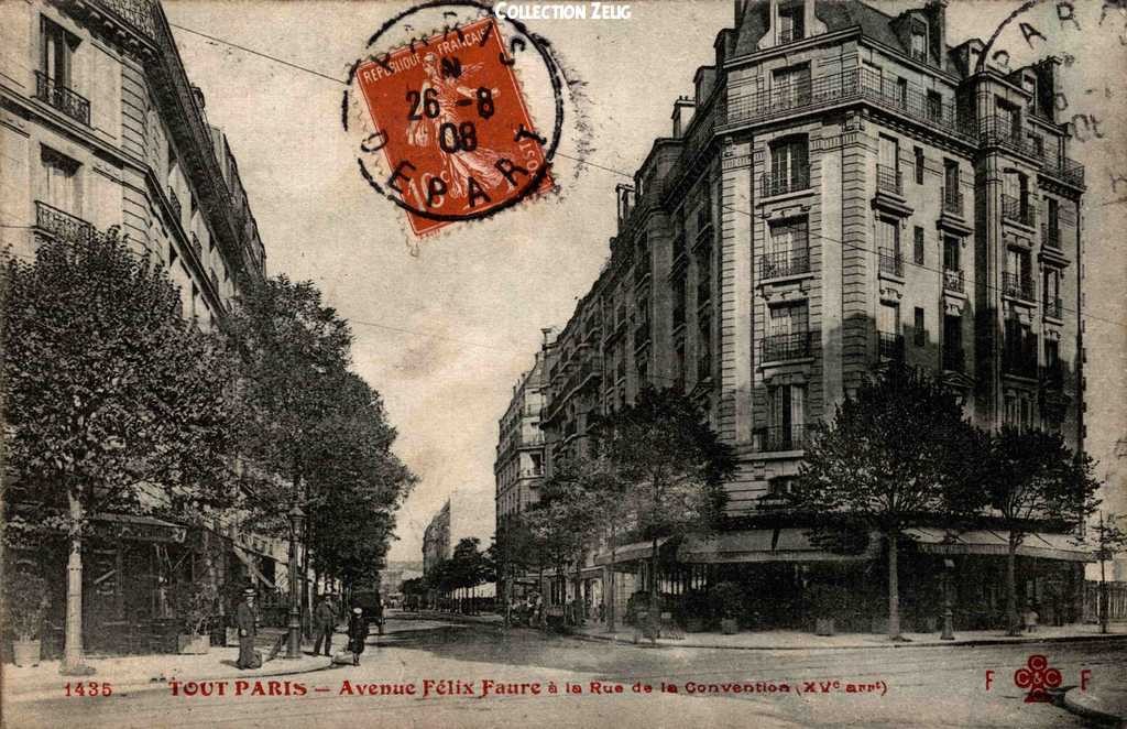 1435 - Avenue Félix-Faure à la Rue de la Convention