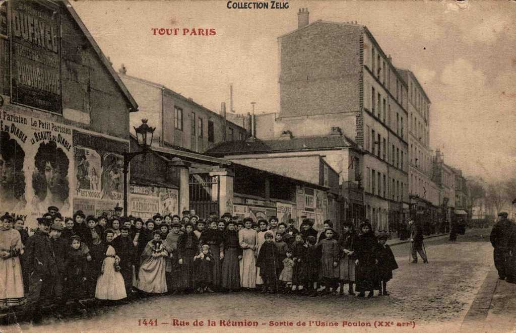 1441 - Rue de la Réunion - Sortie de l'Usine Foulon