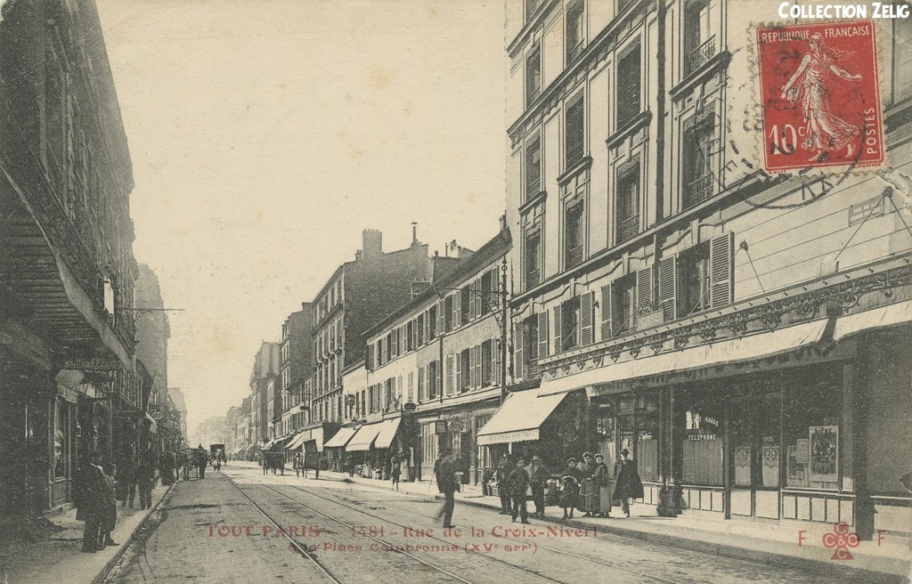 1481 - Rue de la Croix-Nivert à la Place Cambronne