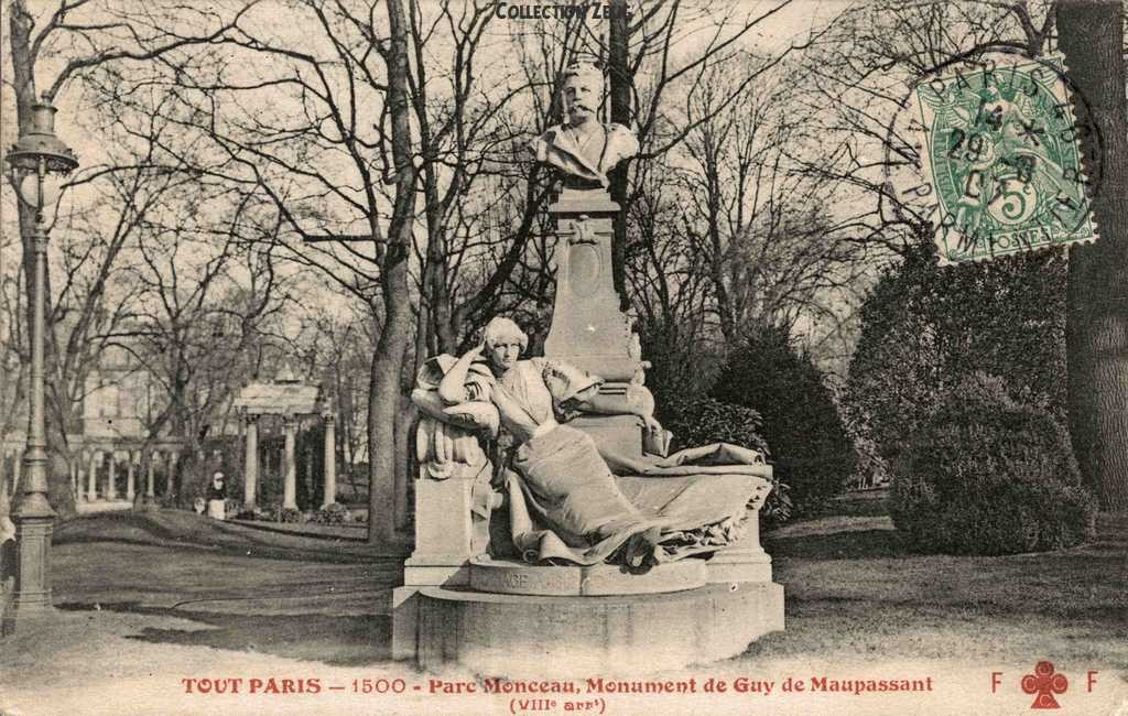 1500 - Parc Monceau, Monument de Guy de Maupassant