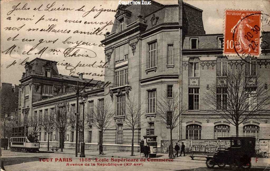 1558 - Ecole Supérieure de Commerce - Avenue de la République