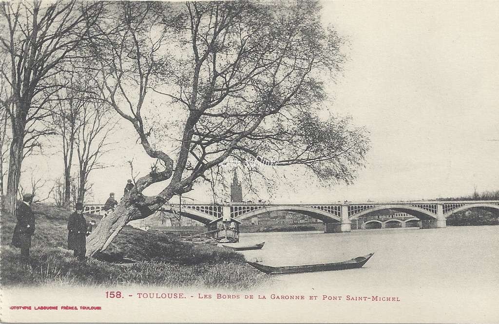 158 - Les Bords de la Garonne et Pont St-Michel
