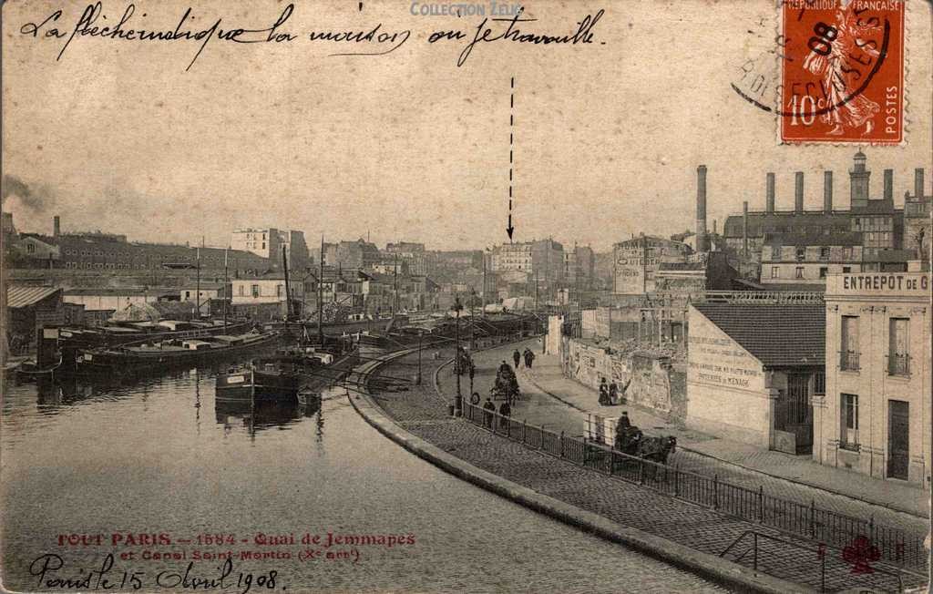 1584 - Quai de Jemmapes et Canal St-Martin