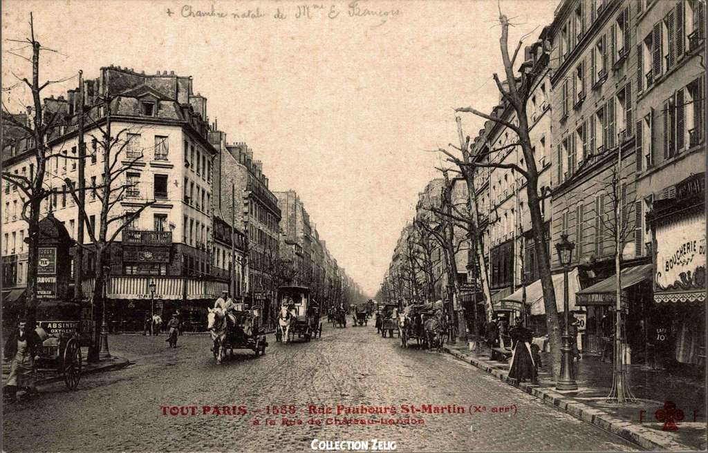 1588 - Rue Faubourg St-martin à la Rue Château-Landon
