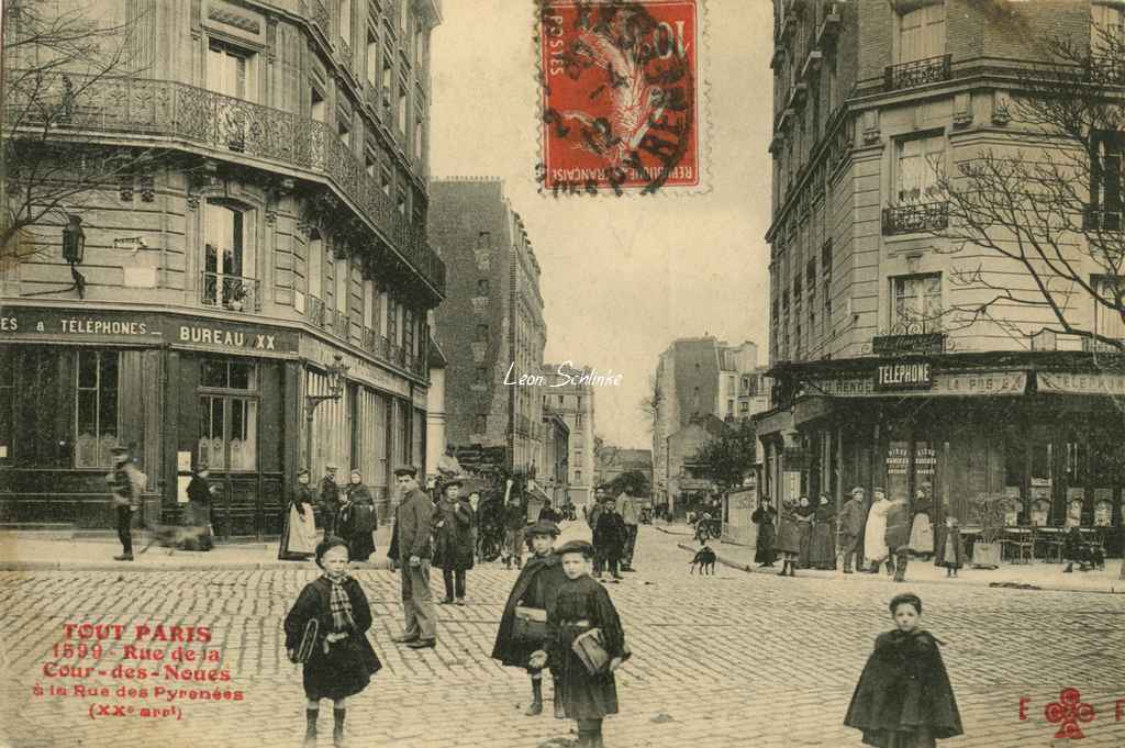 1599 - Rue de la Cour des Noues à la rue des Pyrénées