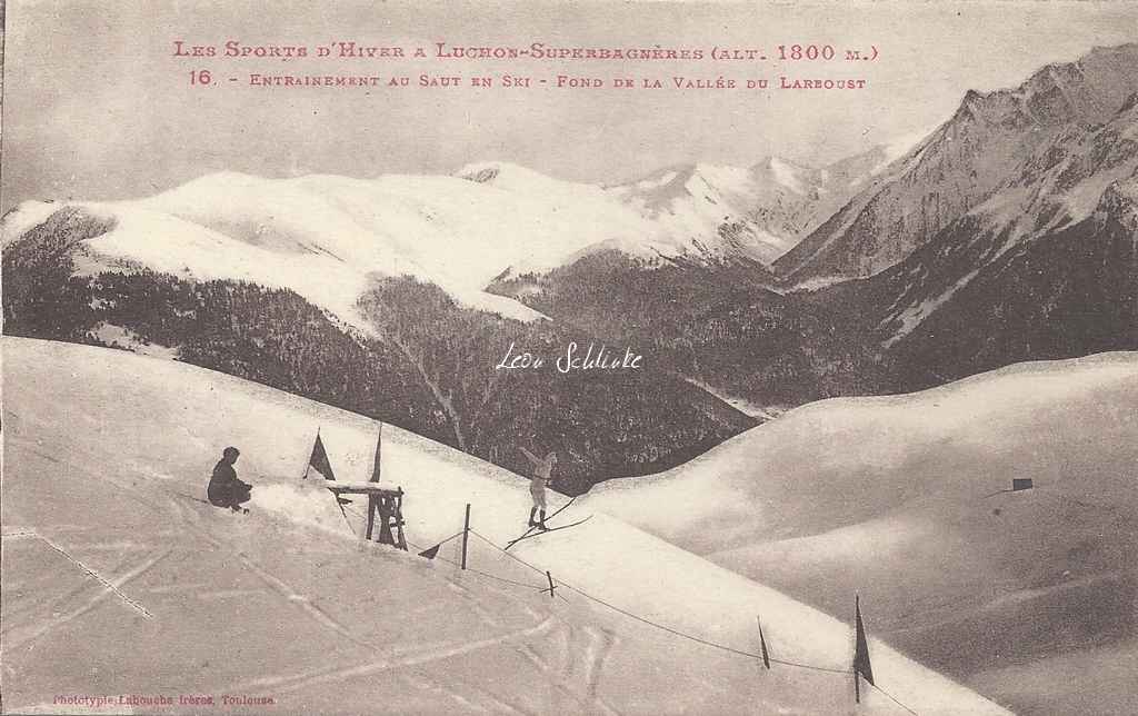 16 - Entrainement au saut en ski - Fond de la Vallée du Larboust