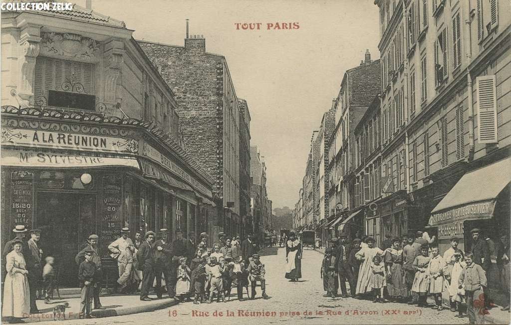 16 - Rue de la Réunion prise de la Rue d'Avron