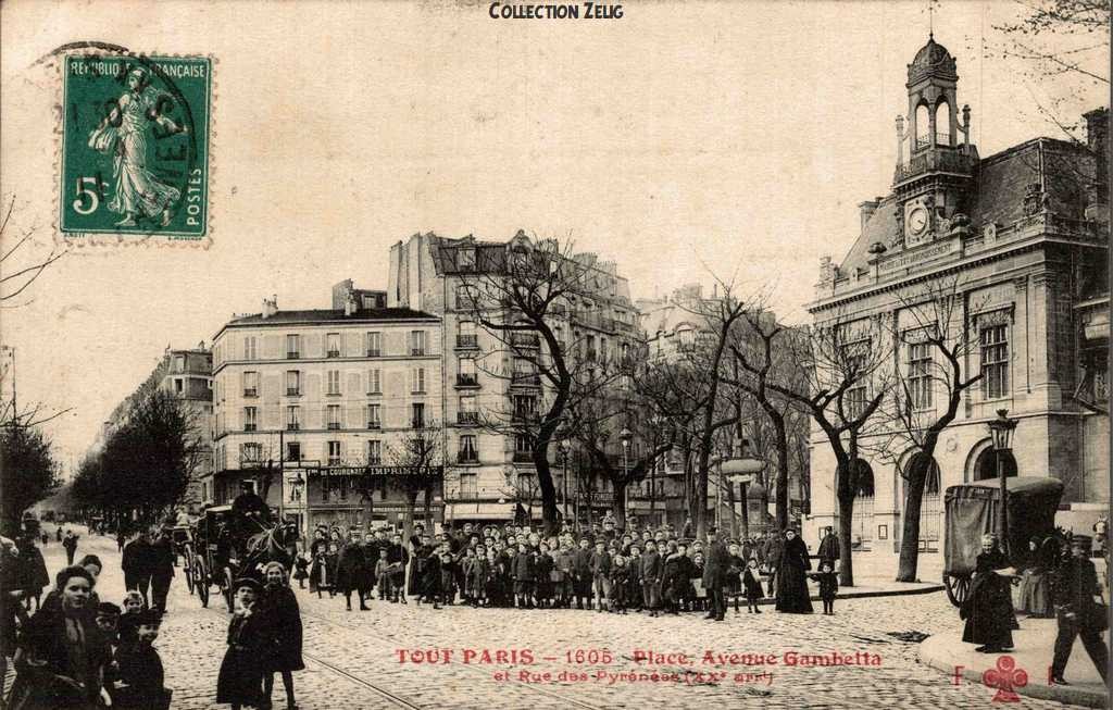 1605 - Place, Avenue Gambetta et Rue des Pyrénées