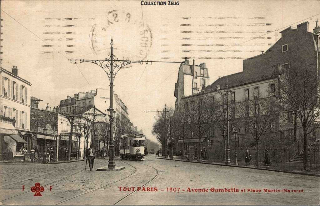 1607 - Avenue Gambetta et Place Martin-Nadaud