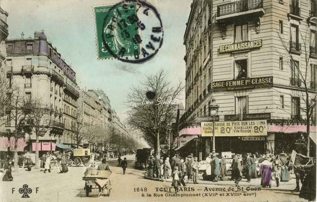 1648 - Avenue de Saint-Ouen à la Rue Championnet