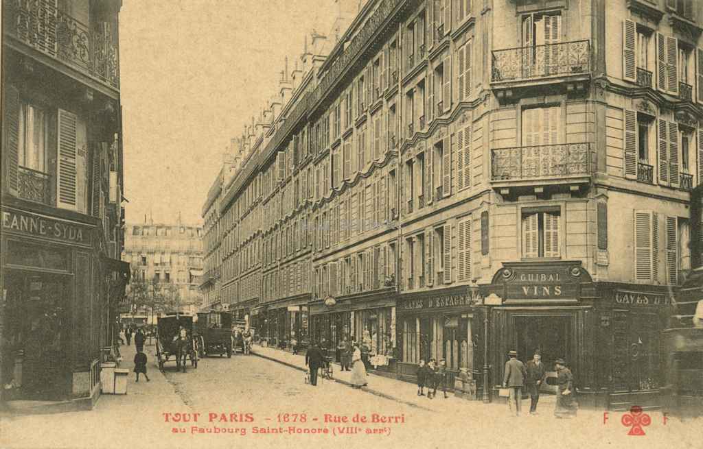 1678 - Rue de Berri au Faubourg St-Honoré