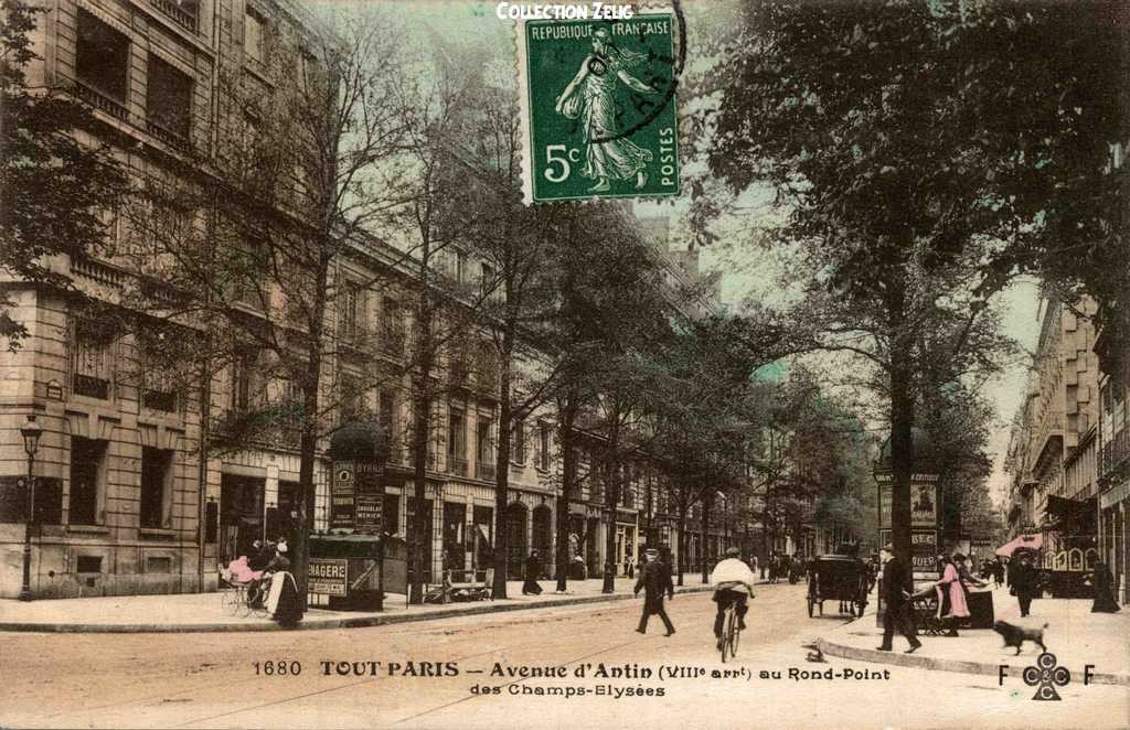 1680 - Avenue d'Antin au Rond-Point des Champs-Elysées
