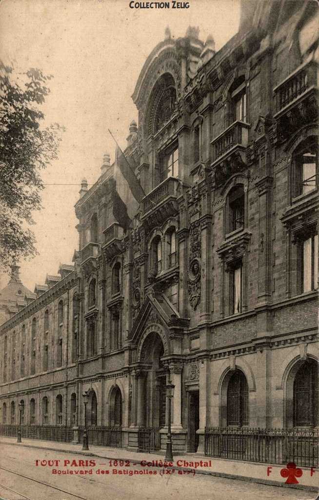 1692 - Collège Chaptal, Boulevard des Batignolles