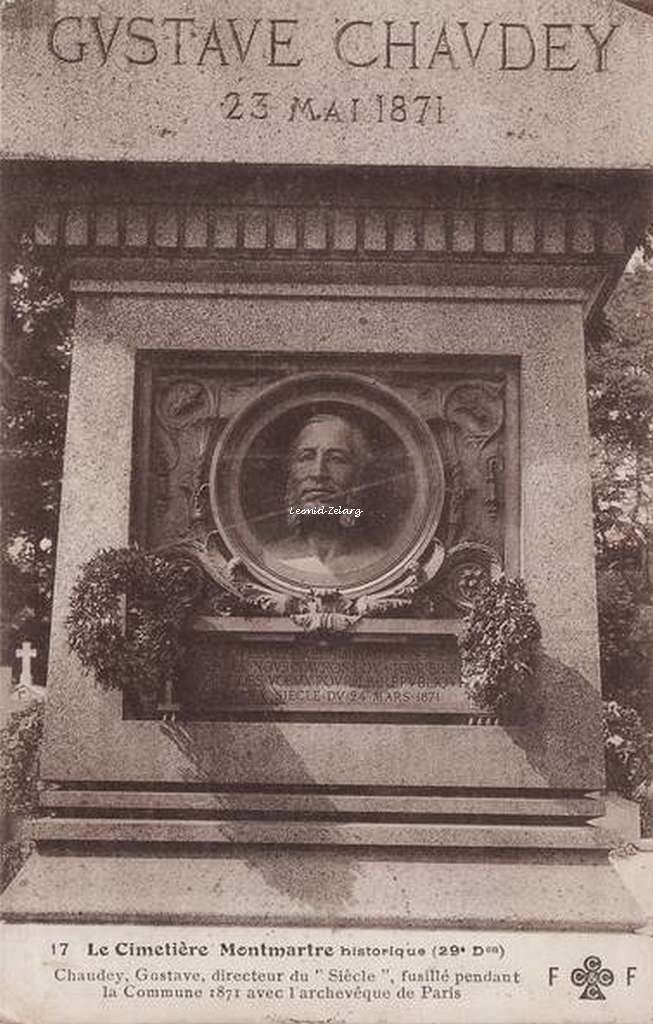 17 - Chaudey Gustave, directeur du Siècle, fusillé pendant la Commune 1871