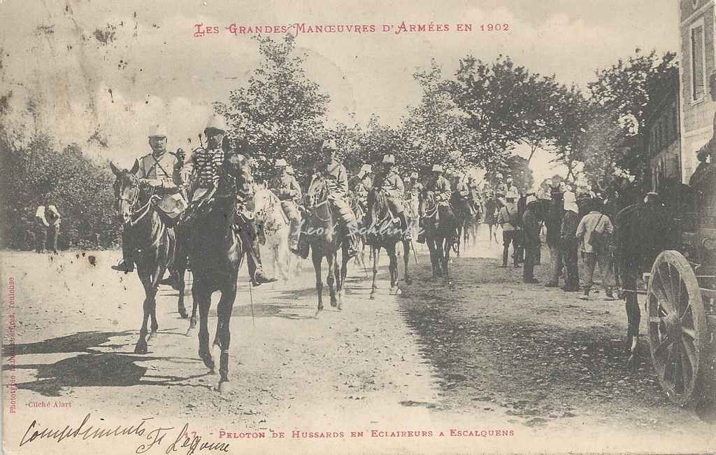 17 - Peloton de Hussards en éclaireurs à Escalquens