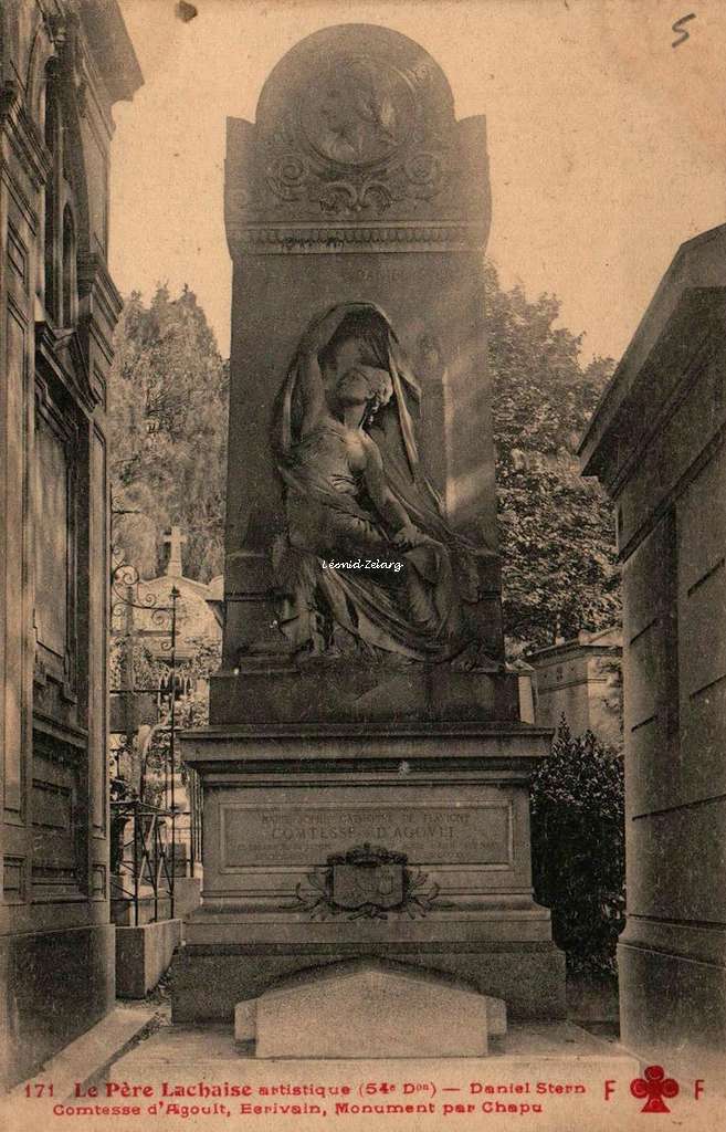 171 - Daniel Stern Comtesse d'Agout, Ecrivain, Monument par Chapu