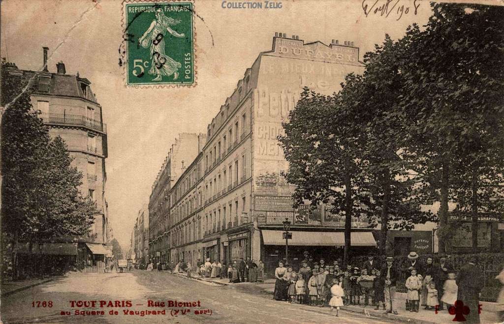 1768 - Rue Blomet au Square de Vaugirard