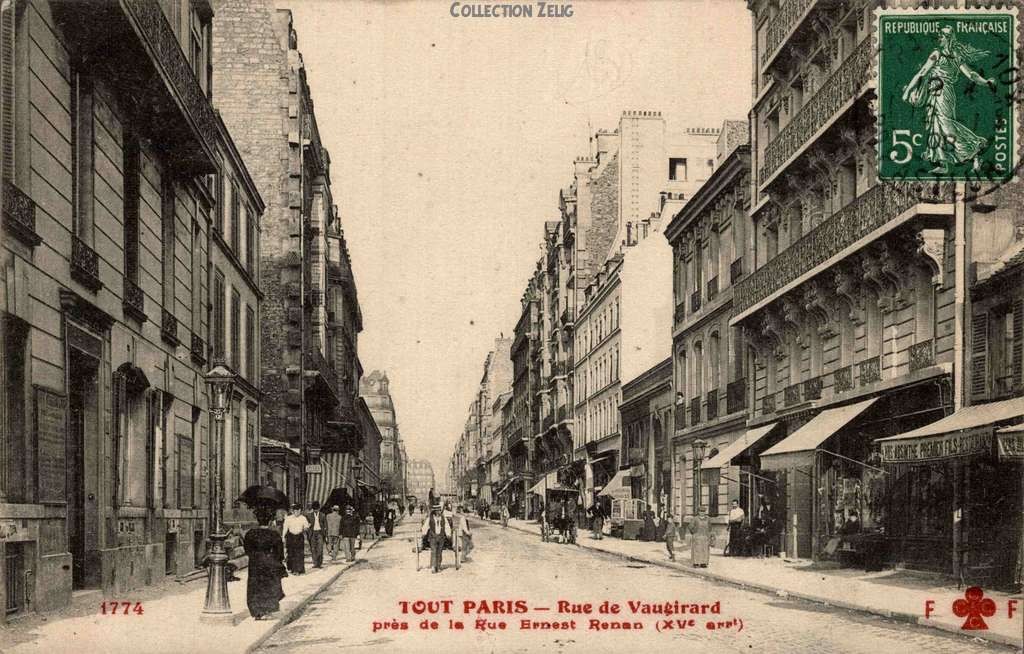 1774 - Rue de Vaugirard près de la Rue Ernest-Renan