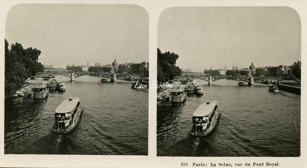 178 - Paris - La Seine, vue du Pont-Royal