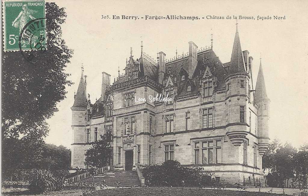 18-Farges-Allichamps - 305 En Berry Auxenfans - Château de la Brosse