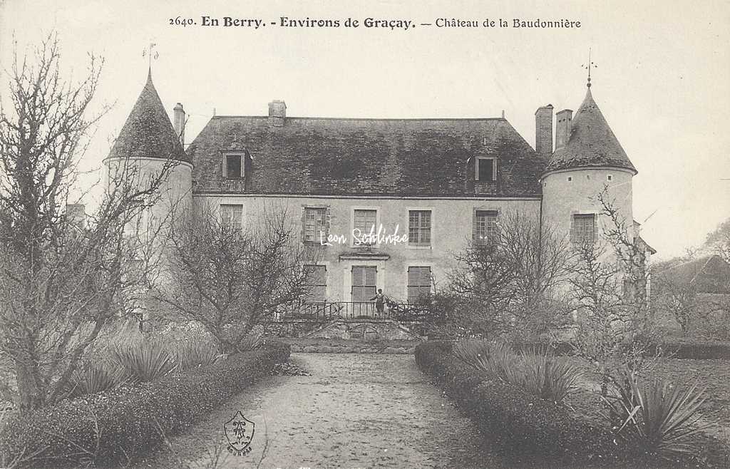 18-Graçay - 2640 En Berry Auxenfans - Château de la Baudonnière