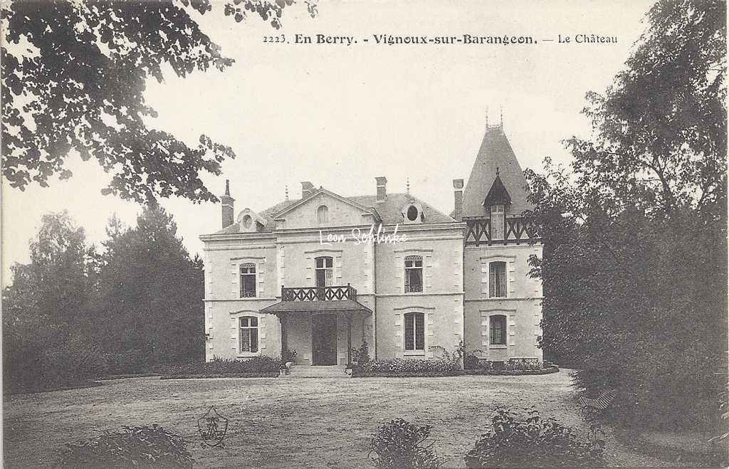 18-Vignoux-sur-Barangeon - 2223 En Berry Auxenfans - Le Château