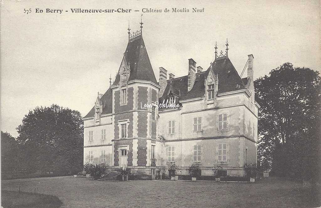 18-Villeneuve-sur-Cher - 575  Auxenfans - Château de Moulin Neuf