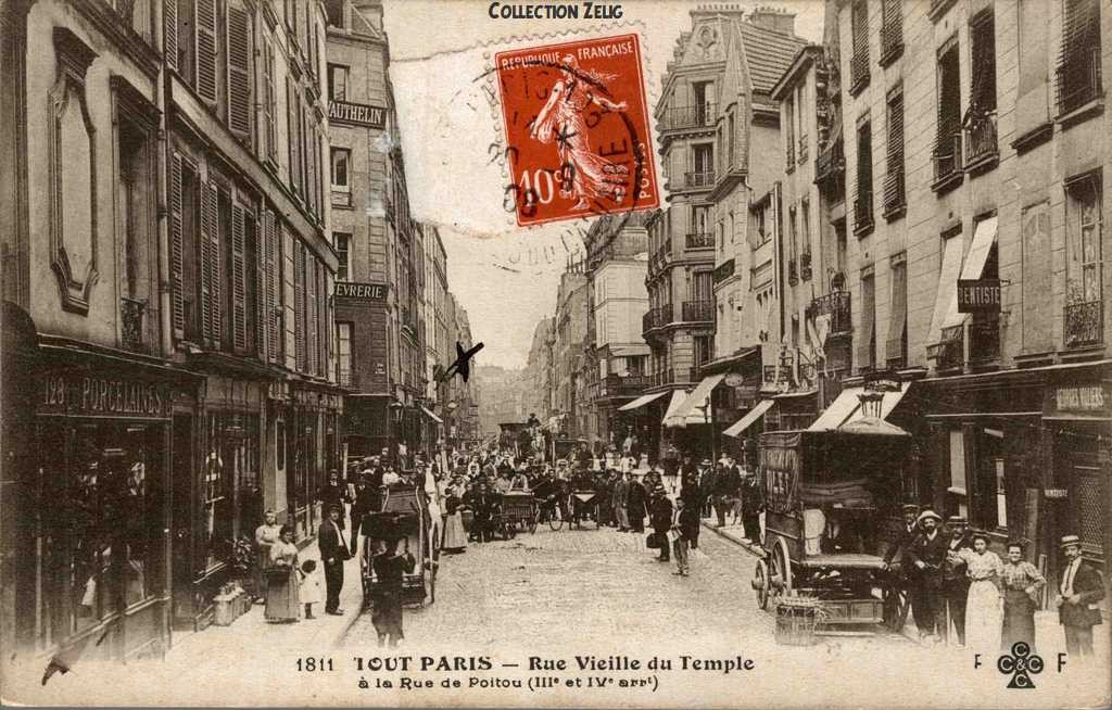 1811 - Rue Vieille du Temple à la Rue de Poitou