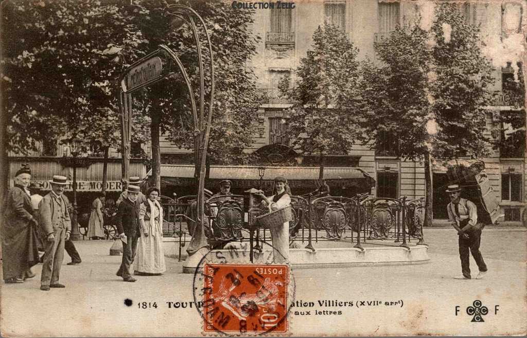 1814 - Métro, Station Villiers - Les nouvelles boîtes aux lettres