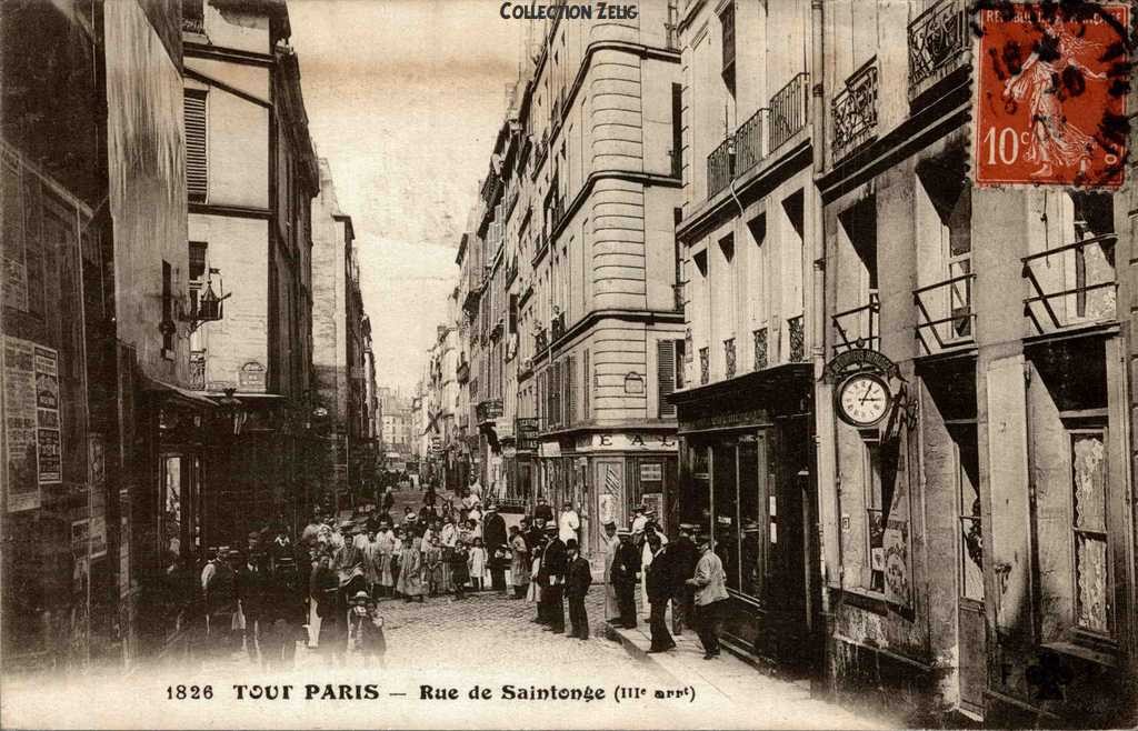 1826 - Rue de Saintonge