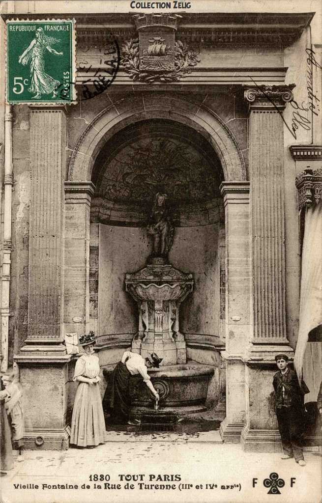 1830 - Vieille Fontaine de la Rue de Turenne