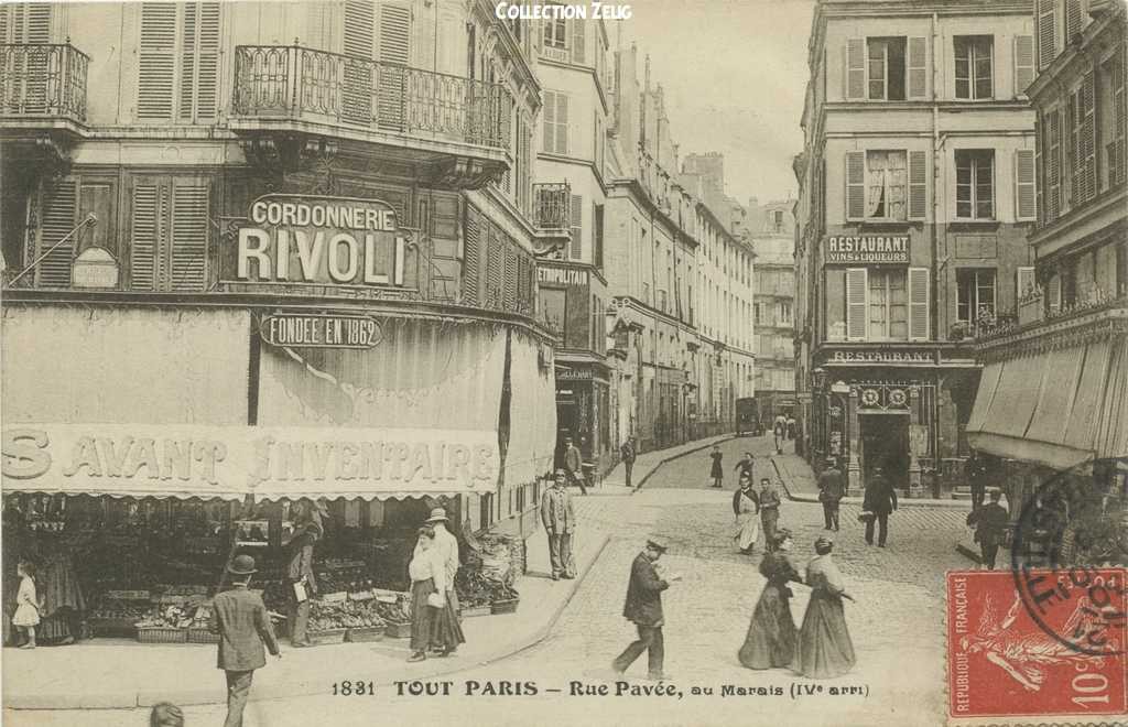 1831 - Rue Pavée, au Marais