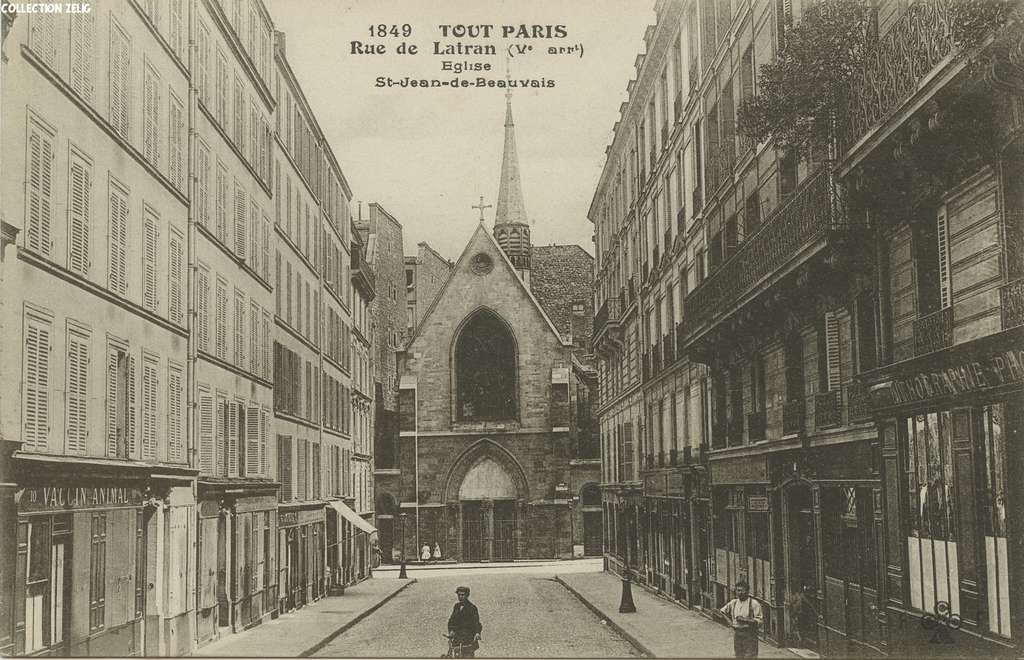 1849 - Rue de Latran - Eglise Saint-Jean de Beauvais