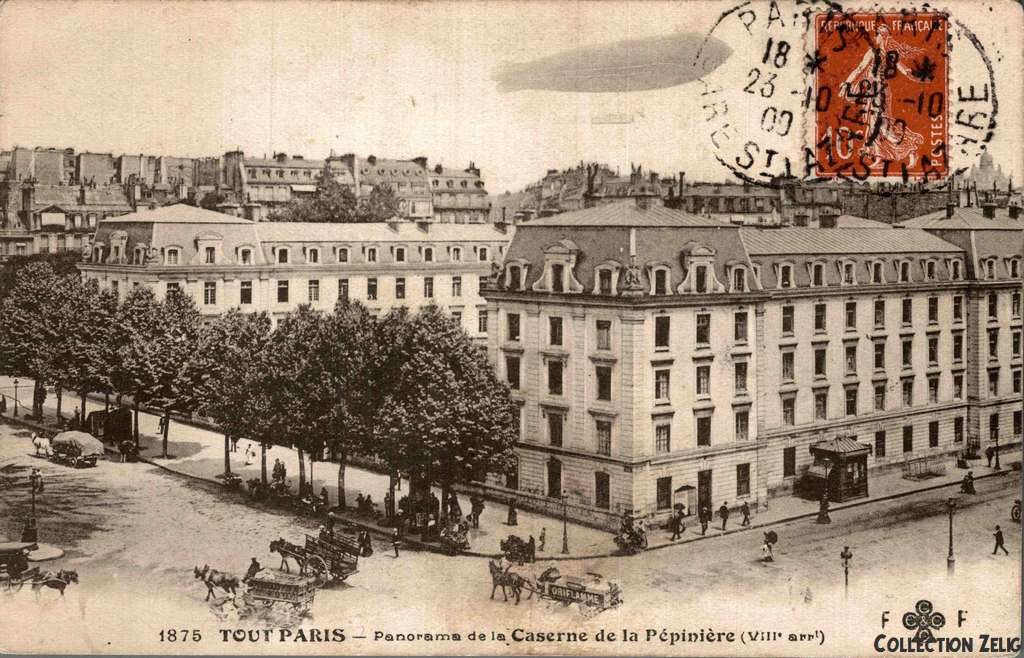 1875 - Panorama de la Caserne de la Pépinière