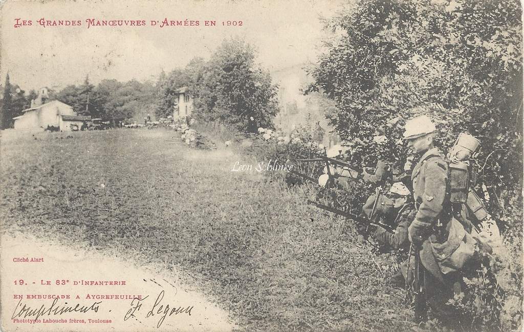 19 - le 83° d'infanterie à Aygrefeuille