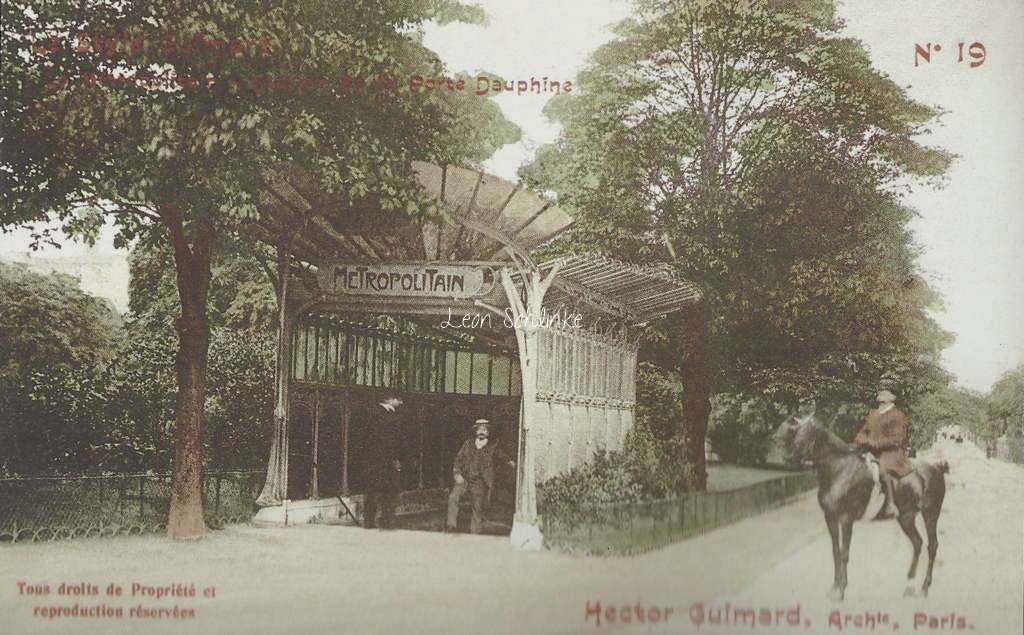 19 - Style Guimard - Station de la Porte Dauphine