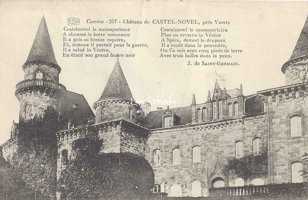 19-Varetz - Château de Castel-Novel (AGPGB 257)