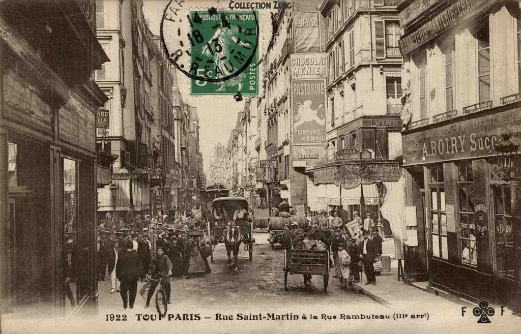 1922 - Rue St-Martin à la Rue Rambuteau