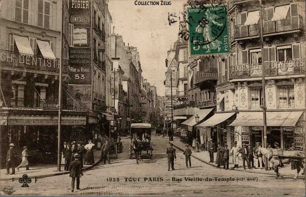 1923 - Rue Vieille du Temple