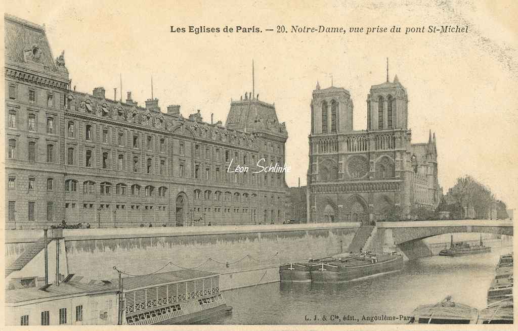 20 - Notre-Dame, vue prise du pont St-Michel