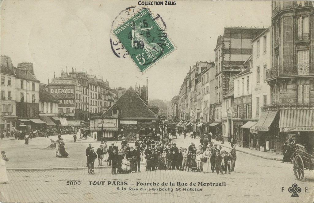 2000 - Fourche de la Rue de Montreuil à la Rue du Faubourg St-Antoine