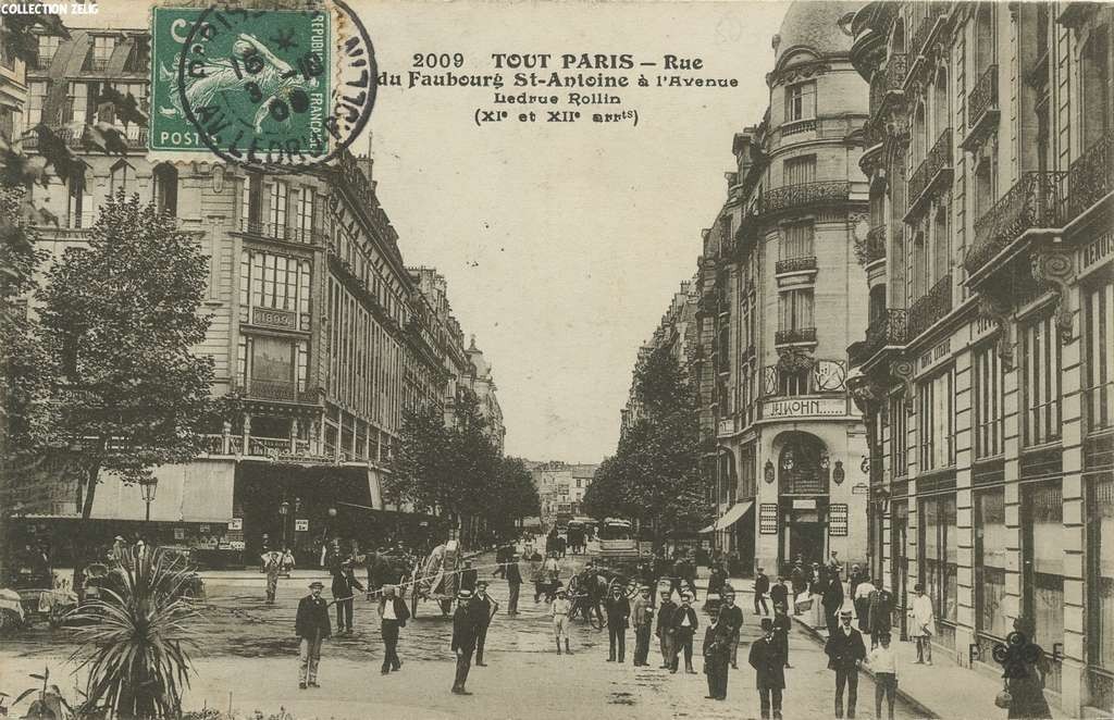 2009 - Rue du Faubourg Saint-Antoine à l'Avenue Ledru-Rollin
