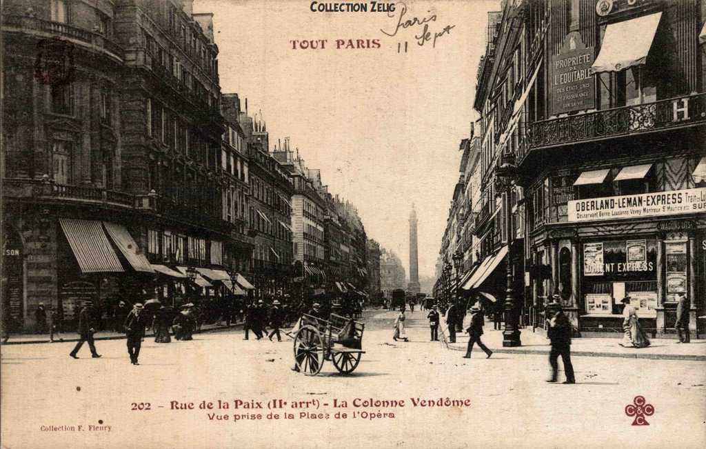 202 - La Colonne Vendôme - Vue prise de la Place de l'Opéra